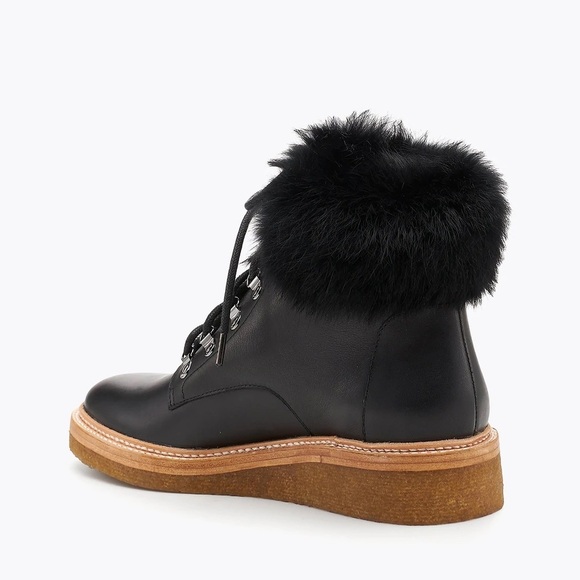 Botkier The Winter boot Genuine Rabbit Fur Trim - Picture 4 of 5